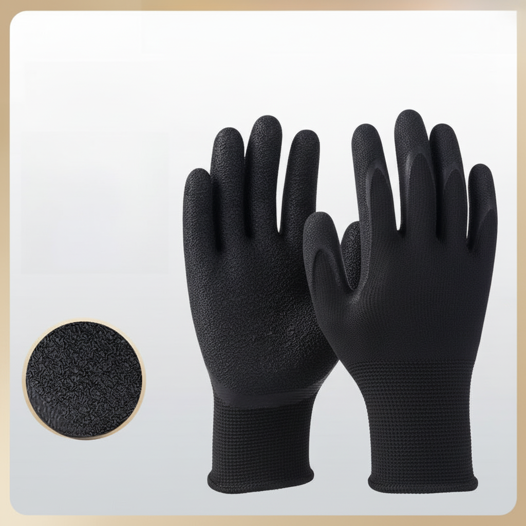 Pack Pro : 3x Paires de Gants Nitrile Noir Tactile (Haute Resistance)